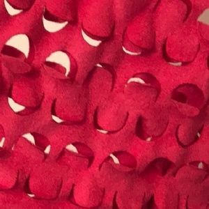 Fabulous suede-like raspberry top gently used.